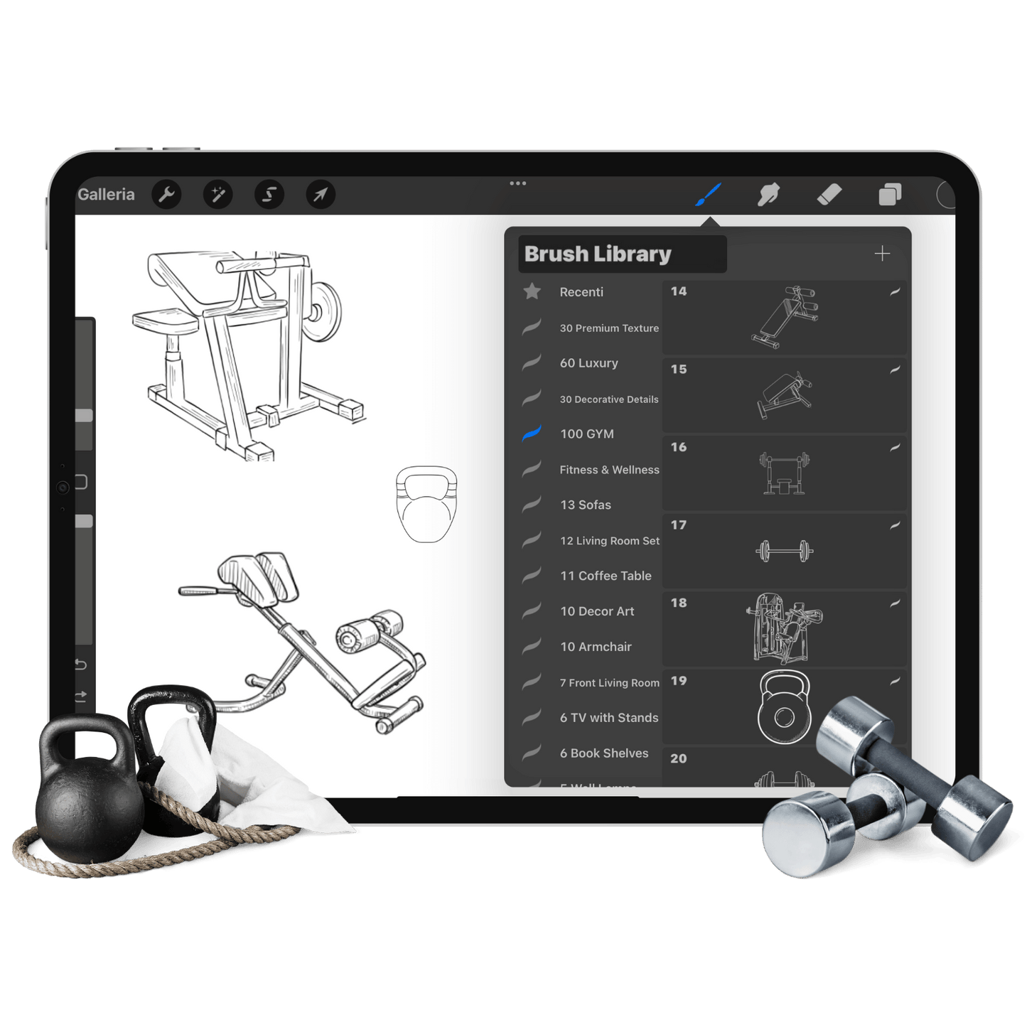 Home & Studio Gym Design Kit